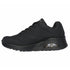 Pantofi sport, dama, SKECHERS Uno Stand On Air 73690-BBK negru, piele ecologica